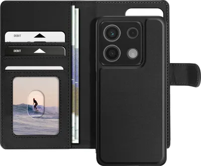 Image de Mayaxess, étui pour Xiaomi Redmi Note 13 5G avec coque détachable, noir