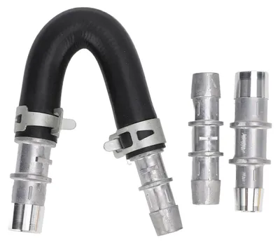 Obrázek produktu pro Sada pro obtokové potrubí topného tělesa s hadicí 5/8" a 3/4", hliníková, spolehlivé a bezpečné připojení 626-001 pro automobily