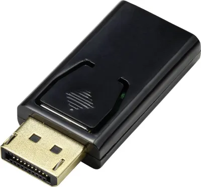 Produktbild von Renkforce RF-4746622 HDMI / DisplayPort Adapter [1x DisplayPort Stecker - 1x HDMI-Buchse] Schwarz