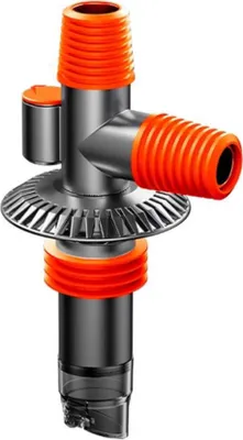 Produktbild von INF Waschmaschine Ablaufverbinder Dreiwege - Geruchsstopp & Überlaufschutz Orange