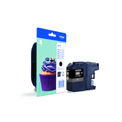 Produktbild von Brother Innobella LC123BK Hoch Kapazität Tintenstrahl Tintenpatrone - Schwarz - Originaler Pack - Tintenstrahl - Hoch Kapazität