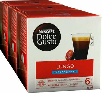 A product shot of Nescafé Dolce Gusto coffee capsules.