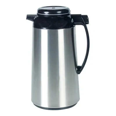 Produktbild von Zojirushi Thermoskanne Vakuum Isolierkanne Glas Innenflasche - Edelstahl, Drückknopf - 1 L