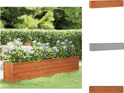 Produktbild von vidaXL Hochbeet Rostig 240x40x45 cm Cortenstahl - Blumentöpfe & Pflanzgefäße