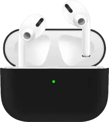 Image de Étui en silicone ultra-mince pour étui de chargement pour Apple AirPods Pro - Noir