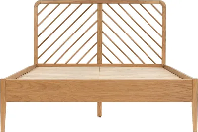 Produktbild von Bett 140 x 200 cm – Eiche und MDF – Farbe: Natur – LERIAKI