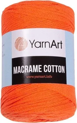 Produktbild von Yarn Art Macrame Baumwolle 2 mm 225 m 800 Pumpkin Schnur