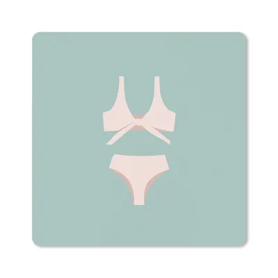 Produktbild von MuchoWow® Mauspad Mousepad Sommer - Bikini - Pastell 30x30 cm - Mousepads - Maus Mat - Pad - Mausunterlage - Gaming