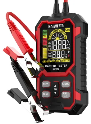 Batterietester 12V/24V, 50-2000 CCA, Kfz-Analysator LCD