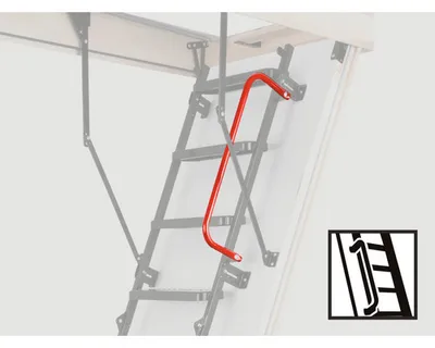 Obrázek produktu pro Kovové madlo pro půdní schody Oman 10x470 cm ocel