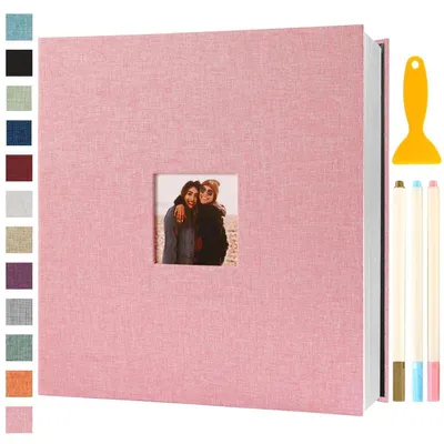 Zdjęcie produktu dla Album fotograficzne samoprzylepne, 33x32 cm, różowe, 120 stron