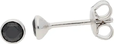 Produktbild von JuwelmaLux Ohrstecker 925 Silber mit Zirkonia schwarz JL10-06-2218
