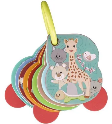 Image de Imagier Sophie la Girafe Numerogolo, Cartes à Chiffres, Couleurs Vives, Anneau Ouvrant, Cartes Souples pour Gencives