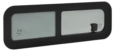 Obrázok produktu pre Okno do karavanu, tvrdené sklo, konštrukcia z hliníkovej zliatiny, 800 x 270 mm