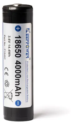 Produktbild von Keeppower Akku Li-Ionen 18650 4000 mAh geschützt P1840C