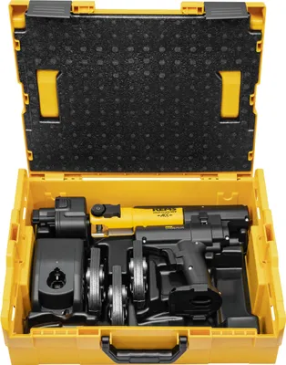 Zdjęcie produktu dla Rems Mini-Press (14V ACC SET M 15+18+22, L-BOXX, Presszangen, mit 2 schwenkbaren Monoblock-Pressbacken, kompakte Bauform) 578043 R220