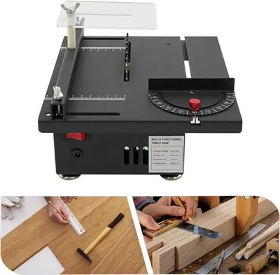 Image de Scie circulaire - Modèle compact - 200 W - Profondeur de coupe : 33 mm - Noir - Pour le travail du bois et des plastiques