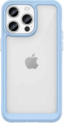Zdjęcie produktu dla Etui HQWear Outer Space Flexible Frame do iPhone'a 15 Pro, niebieskie