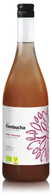 KOMBUCHA Z MANGO I MARAKUJĄ BEZGLUTENOWA BIO 750 ml - VIGO