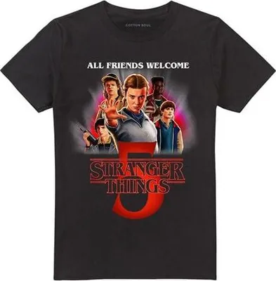 Produktbild von Stranger Things T-Shirt Uni Season 5 - Poster schwarz L