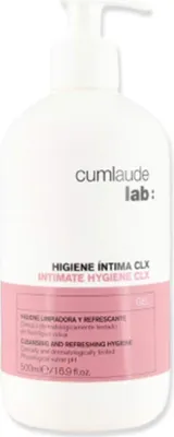 Produktbild von Cumlaude Lab CLX Intimate Hygiene, Intim-Gel, Weiblich, 500 ml, Pumpenflasche, Aqua (Water), Cocamidopropyl Betaine, PEG-7 Glyceryl Cocoate, Polysorbate 20, Sorbitol,..., Farbe, Paraben, Seife, Sodium Dodecyl (Lauryl) Sulfate (SDS (SLS)), Sodium Laureth Sulfate (SLES)