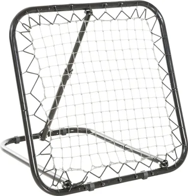 Obrázek produktu pro Skládací fotbalový odrazový panel Kickback s 5 nastavitelnými úrovněmi pro baseball a basketbal, kovový, černý, 78 x 84 x 65–78 cm,