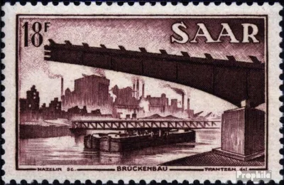 Produktbild von Briefmarken Saarland 1952 Mi 330 postfrisch Saaransichten