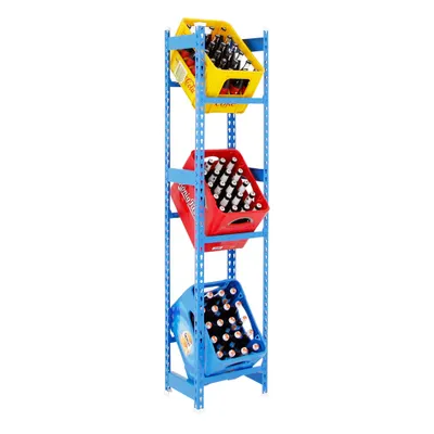 Produktbild von PROREGAL Getränkekistenregal BIG CAMEL | HxBxT 180x40x30cm | Blau