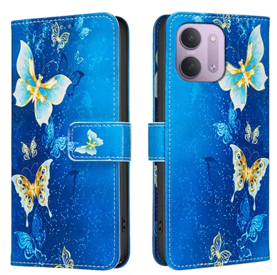 Obrázek produktu pro Obal na mobil s klopkou, pouzdro typu kniha, vyrobené z umělé kůže, pro telefony Xiaomi Redmi 17C 5G / 15C 4G
