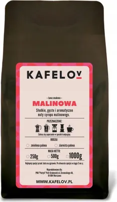 Produktbild von KAFELOV | Kaffeepulver himbeere - 250G - Aromatisch und süß - 100% Arabica