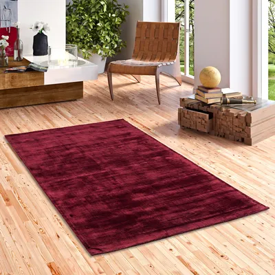 Produktbild von Luxus Designer Teppich Roma Weinrot, Größe:300x400 cm