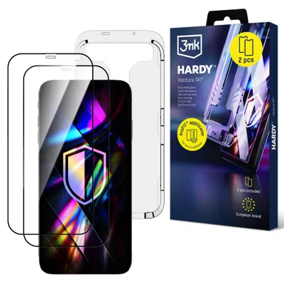 Zdjęcie produktu dla 3mk Hardura 9H Apple iPhone 12 Pro Max Szkło Hartowane 2 Sztuki Aplikator Przezroczyste