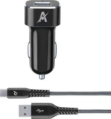 Produktbild von Cellularline Extreme Car Charger Kit 15W - USB-C - Samsung, Auto, Zigarettenanzünder, 1 m, Schwarz
