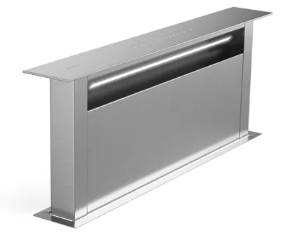 Produktbild von Klarstein Royal Flush Eco 75 Downdraft Dunstabzugshaube -  Energieeffizient, 720 m³/h Luftstrom, Touch-Bedienfeld, LED-Licht, Edelstahl, Für Kochinseln & Küchen, 52 dB Leise