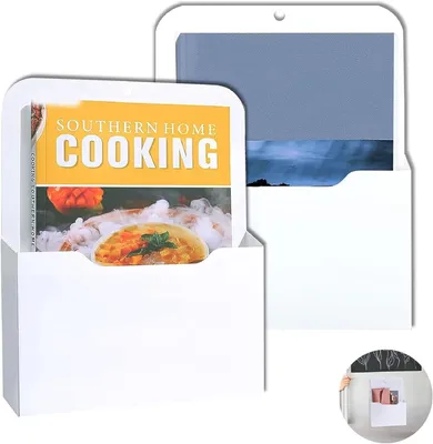 Obrázok produktu pre Držák dokumentov A4, magnetický, 2 kusy, biely, pre kanceláriu