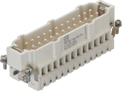 Produktbild von HARTING Han High Temp 24E Stifteinsatz (M) Crimpanschluss, 24-polig+PE 500V, 16A - 1 Stück