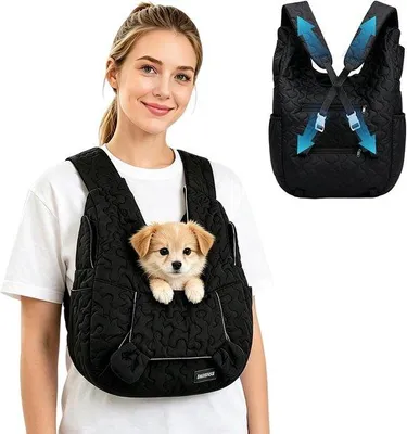Productafbeelding van Hondenrugzak voor kleine honden - ergonomisch ontwerp - driehoekige krachtverdeling - comfortabel en duurzaam