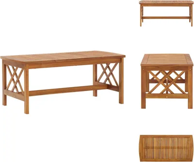 Obrázok produktu pre vidaXL Konferenčný stolík 102x50x43 cm z masívneho dreva akácie - Konferenčné stolíky