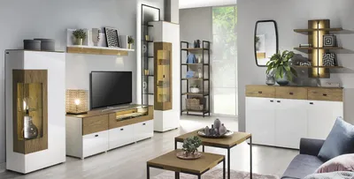 Immagine prodotto di Parete attrezzata per il soggiorno Set completo di lavagne TV moderne e 6 pezzi