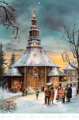Produktbild von Adventskalender Seiffen BxH = 26x38cm NEU