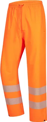 Produktbild von Nitras Motion Tex VIZ Plus Warn-Regenhose | Gr. 3XL | orange Warnschutzhose