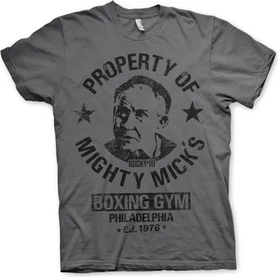 Produktbild von Rocky - Mighty Mick's Gym T-Shirt - Large - DarkGrey