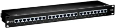 Imagen del producto de Panel de conexión Cat.6 de 24 puertos, 1U, blindado