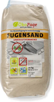 Produktbild von ÖKO FUGE Fugensand ®, Körnung:1 - 5, Verpackungseinheit:20 kg, Farbe:Beige