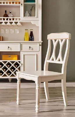 Image de Salle à manger Table de salle à manger 6 x chaises Set de cuisine en bois Table groupe 7pcs Nouveau