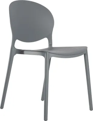 Produktbild von Designstuhl aus Polypropylen, Farbe blaugrau