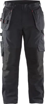 Produktbild von Blakläder Service Bundhose mit Stretch und Nageltaschen 1496 1330 in div. Farben, Farbe:schwarz/rot, Größe:60