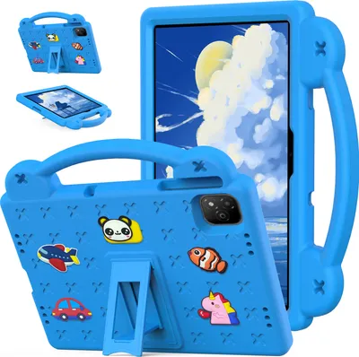 Obrázek produktu pro Ochranné pouzdro pro Infinix Xpad 11" 2024, roztomilé dětské pouzdro, odolné proti nárazům s držadlem a stojánkem Modrý