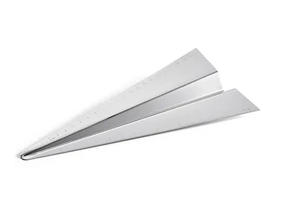 Produktbild von Philippi Airplane Lineal Edelstahl, hochglanzpoliert, 25 cm (l) 105023