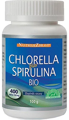 Obrázok produktu pre Chlorella plus Spirulina- 250mg 400 tabliet